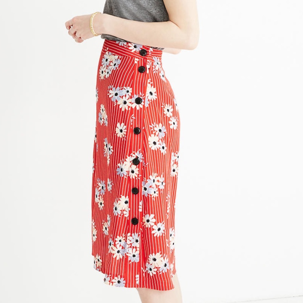 Madewell Side-button skirt